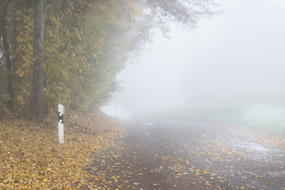 Straße im Nebel